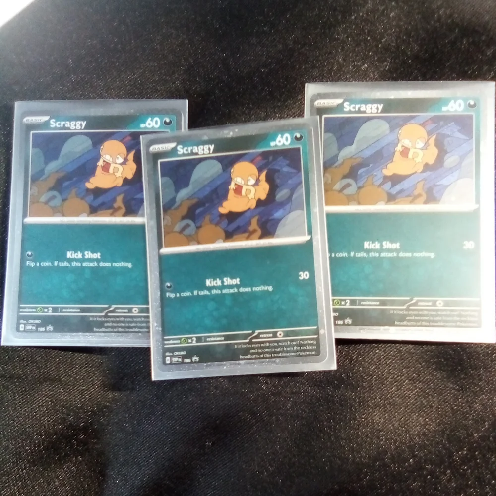 DOUBLE🍥🍥 SWIRL Plus 2 More Swirl Black Star Promo Cosmo Scraggy SVP 186 Cards